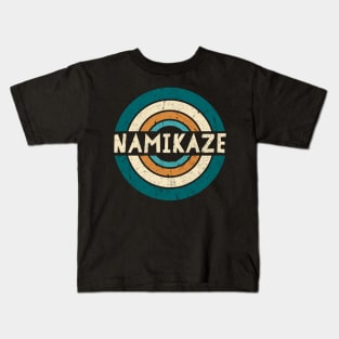 Retro Styles Namikaze Name Birthday 70s 80s 90s Circle Kids T-Shirt